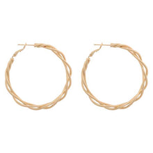Load image into Gallery viewer, Large Braided Hoop Earring