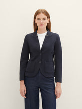 Load image into Gallery viewer, Tom Tailor Sky Captain Blue Ottoman Structure Blazer
