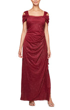 Load image into Gallery viewer, Alex Evenings Sparkling Off the Shoulder Gown