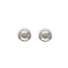 Load image into Gallery viewer, Rhodium Stud Earrings