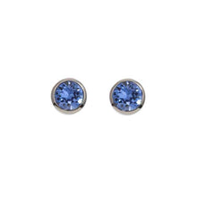 Load image into Gallery viewer, Rhodium Stud Earrings