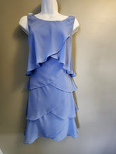 Load image into Gallery viewer, SLNY Sleeveless Round Neck Flattering Tiered Ruffled Dress

