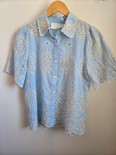 Load image into Gallery viewer, Lily Eyelet Embroidered Cotton Blouse