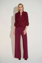 Load image into Gallery viewer, Joseph Ribkoff Pull-On Signature | Wide-Leg Pants in Merlot