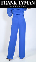 Load image into Gallery viewer, Frank Lyman Blue Lined Crepe Pants
