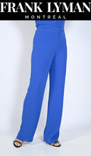 Load image into Gallery viewer, Frank Lyman Blue Lined Crepe Pants
