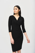 Load image into Gallery viewer, Joseph Ribkoff Three-Quarter Sleeve Wrap Dress