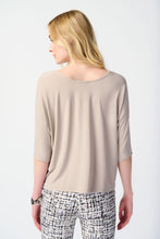 Load image into Gallery viewer, Joseph Ribkoff Dune Silky Knit Reversible Boxy Top
