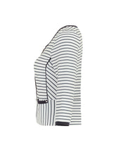 Load image into Gallery viewer, Dolcezza Black &amp; White Stripe Zip Jacket
