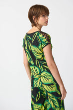 Load image into Gallery viewer, Joseph Ribkoff Black Multi Leaf Print Silky Knit Top
