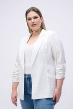 Load image into Gallery viewer, Joseph Ribkoff Woven Jacquard Boxy Blazer in White