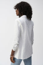 Load image into Gallery viewer, Joseph Ribkoff Woven Jacquard Boxy Blazer in White