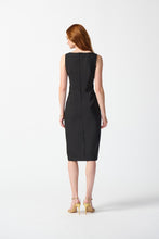Load image into Gallery viewer, Joseph Ribkoff Black Luxe Twill Sheath Dress
