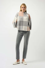 Load image into Gallery viewer, Joseph Ribkoff Plaid Jacquard Sweater Knit Top