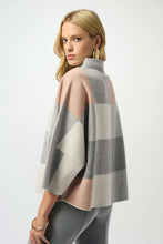 Load image into Gallery viewer, Joseph Ribkoff Plaid Jacquard Sweater Knit Top