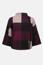 Load image into Gallery viewer, Joseph Ribkoff Plaid Jacquard Sweater Knit Top