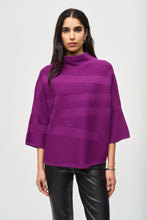 Load image into Gallery viewer, Joseph Ribkoff Empress Sweater Knit Mock Neck Boxy Top
