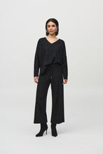 Load image into Gallery viewer, Joseph Ribkoff Black Sequined Sweater Knit Boxy Top