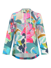 Load image into Gallery viewer, Dolcezza Simply Art &quot;Rumba&quot; Multi-Colour Swing Jacket with Zip Front &amp; Hood
