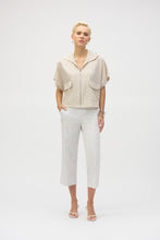 Load image into Gallery viewer, Joseph Ribkoff Moonstone Nylon Hooded Short Sleeve Boxy Jacket