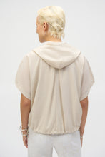 Load image into Gallery viewer, Joseph Ribkoff Moonstone Nylon Hooded Short Sleeve Boxy Jacket
