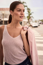 Load image into Gallery viewer, Joseph Ribkoff Metallic Knitted Camisole with Rhinestones