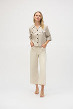 Load image into Gallery viewer, Joseph Ribkoff Foiled Linen Blend Short Sleeve Boxy Jacket