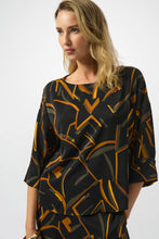 Load image into Gallery viewer, Joseph Ribkoff Recycled Woven Geometric Print Boxy Top