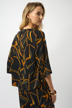 Load image into Gallery viewer, Joseph Ribkoff Recycled Woven Geometric Print Boxy Top