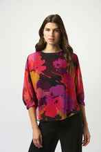Load image into Gallery viewer, Recycled Chiffon Floral Print Boxy Top