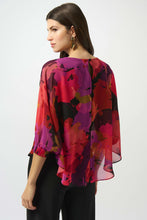 Load image into Gallery viewer, Recycled Chiffon Floral Print Boxy Top