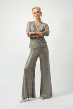 Load image into Gallery viewer, Foiled Melange Knit Wide-Leg Pants