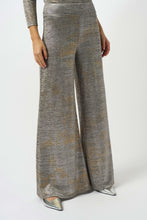 Load image into Gallery viewer, Foiled Melange Knit Wide-Leg Pants