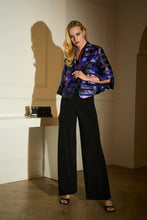 Load image into Gallery viewer, Joseph Ribkoff Black Multi Signature Novelty Print Swing Jacket
