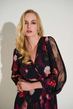 Load image into Gallery viewer, Signature | Pleated Chiffon Floral Fit & Flare Dress