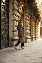 Load image into Gallery viewer, Joseph Ribkoff Wool Blend Plaid Double-Faced Coat