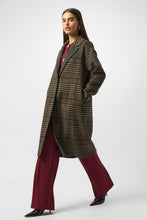 Load image into Gallery viewer, Joseph Ribkoff Wool Blend Plaid Double-Faced Coat