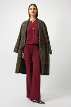 Load image into Gallery viewer, Joseph Ribkoff Wool Blend Plaid Double-Faced Coat