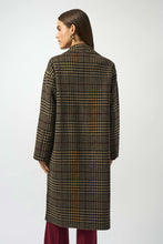 Load image into Gallery viewer, Joseph Ribkoff Wool Blend Plaid Double-Faced Coat