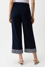 Load image into Gallery viewer, Silky Knit Pull-On Culotte Pants With Guipure Detail