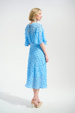 Load image into Gallery viewer, Signature | 3D Embroidered Chiffon Fit And Flare Dress With Sash Belt