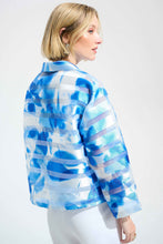Load image into Gallery viewer, Signature | Jacquard Organza Floral Print Trapeze Jacket With Statement Button