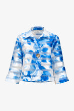 Load image into Gallery viewer, Signature | Jacquard Organza Floral Print Trapeze Jacket With Statement Button