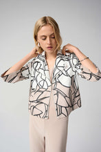 Load image into Gallery viewer, Faux Suede Abstract Print Swing Jacket