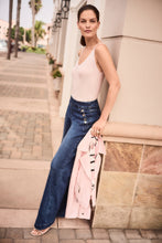 Load image into Gallery viewer, Foiled Faux Suede Fitted Jacket with Decorative Buckles