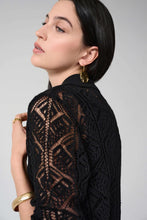 Load image into Gallery viewer, Cotton Blend Open Stitch Sweater with Polo Collar