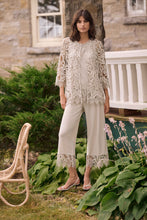 Load image into Gallery viewer, Silky Knit Culotte Pants With Guipure Lace Hem