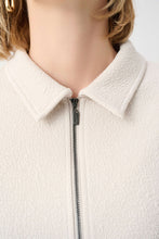 Load image into Gallery viewer, Textured Knit Jacquard Boxy Jacket With Shirt Collar