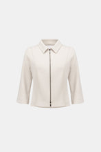 Load image into Gallery viewer, Textured Knit Jacquard Boxy Jacket With Shirt Collar