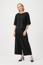 Load image into Gallery viewer, Silky Knit Flared Top With Pearl Detail